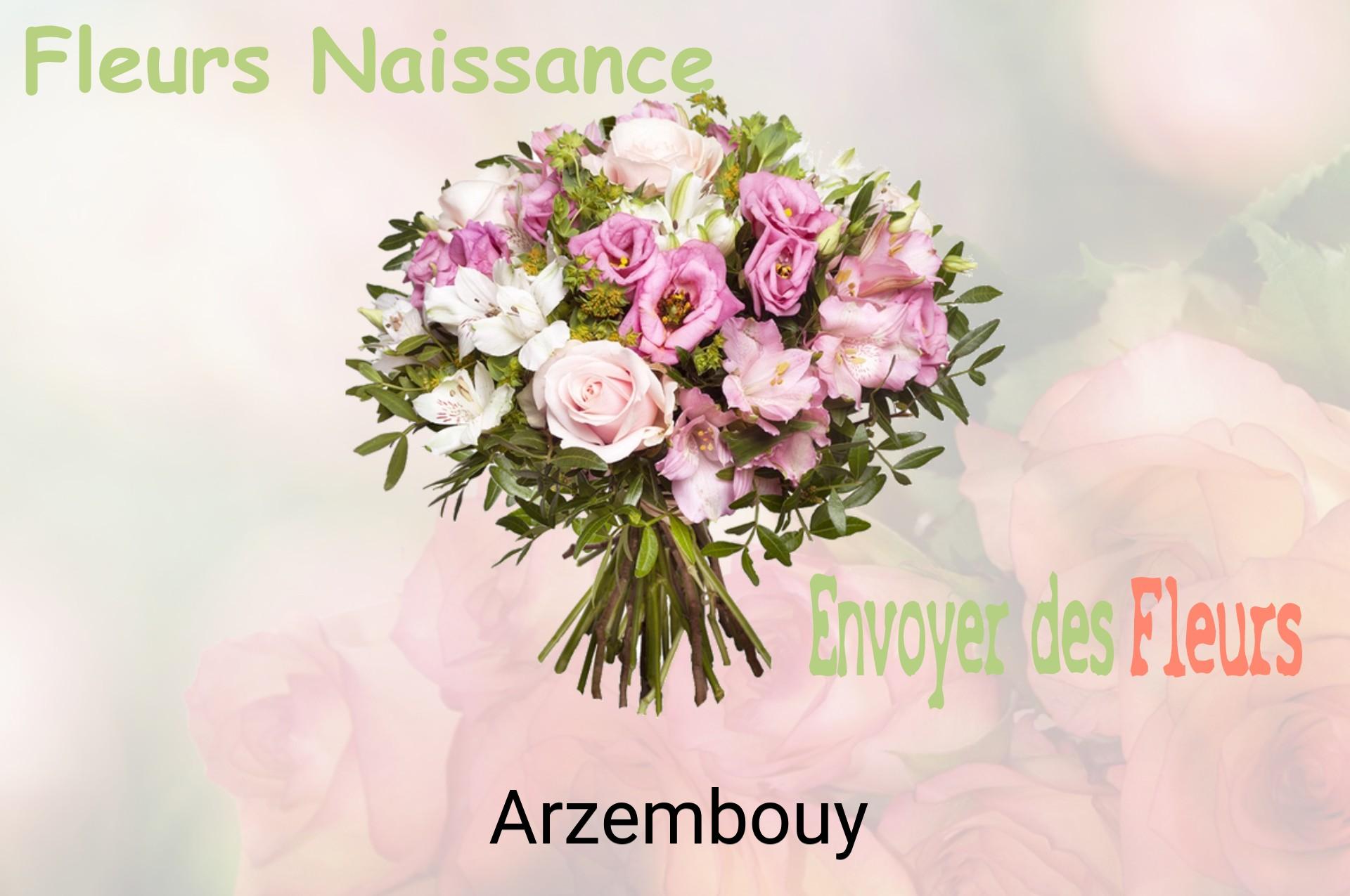 Bouquet de fleurs de naissance livré à Arzembouy